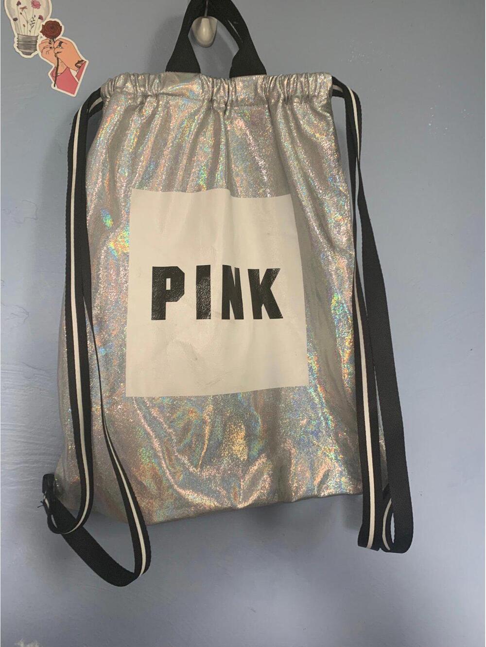 PINK Victoria Secret Drawstring Backpack: Great Overall Used Condition​
